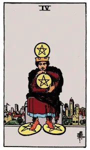 Four of Pentacles tarot card